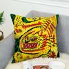 Kwonnys Abstract Art Pillow Case For Car Sofa Decorative Home Double-sided Print Plush Square Throw Pillow Cushion Cover