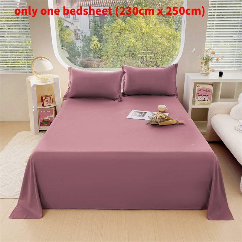 Modern Minimalist Cotton Bed Sheet With Soft Washable Fabric For Single Dorm Bed
