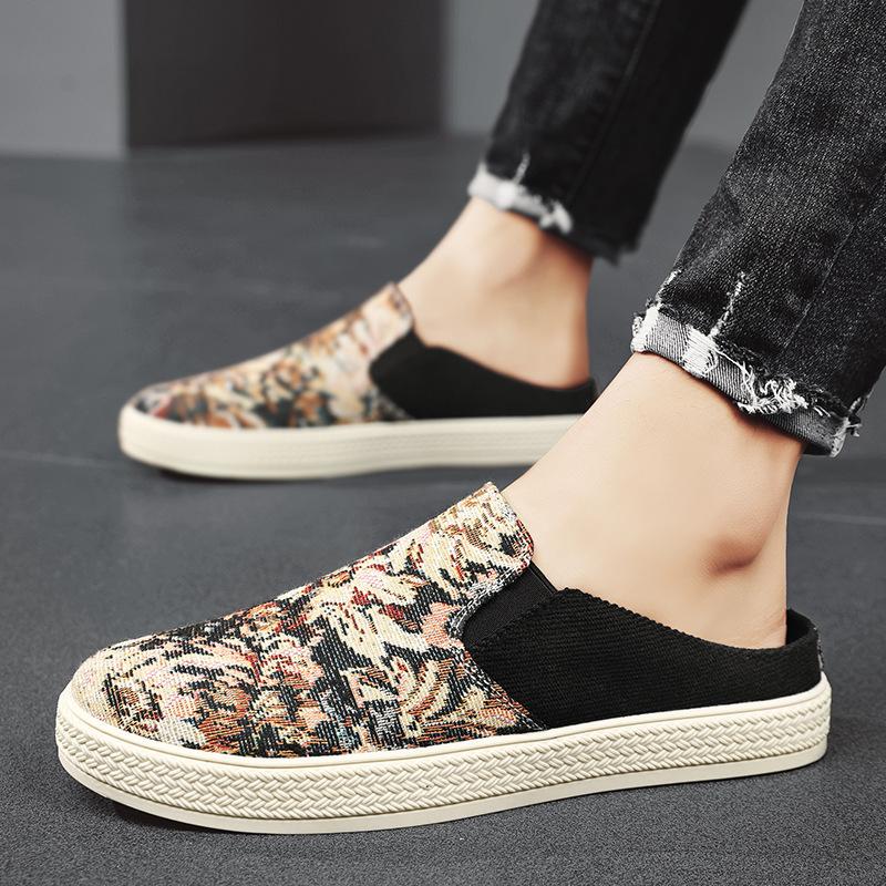 Summer Breathable Versatile Casual Board Shoes with One Step Soft Sole, Heel Free, Headless, and Half Tidal Shoes