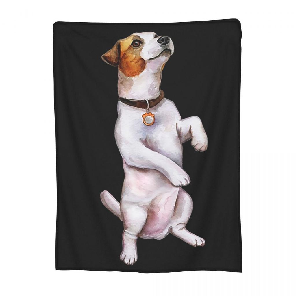 Jack Russell Terrier Dog Blankets Soft Warm Flannel Throw Blanket Cover for Bed Living room Picnic Travel Home Couch