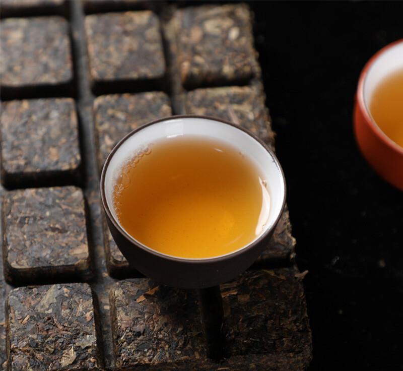 

Chinese Anhua Dark Tea 450g Instant Brick Tea Quick Brew He Zhuang Cha