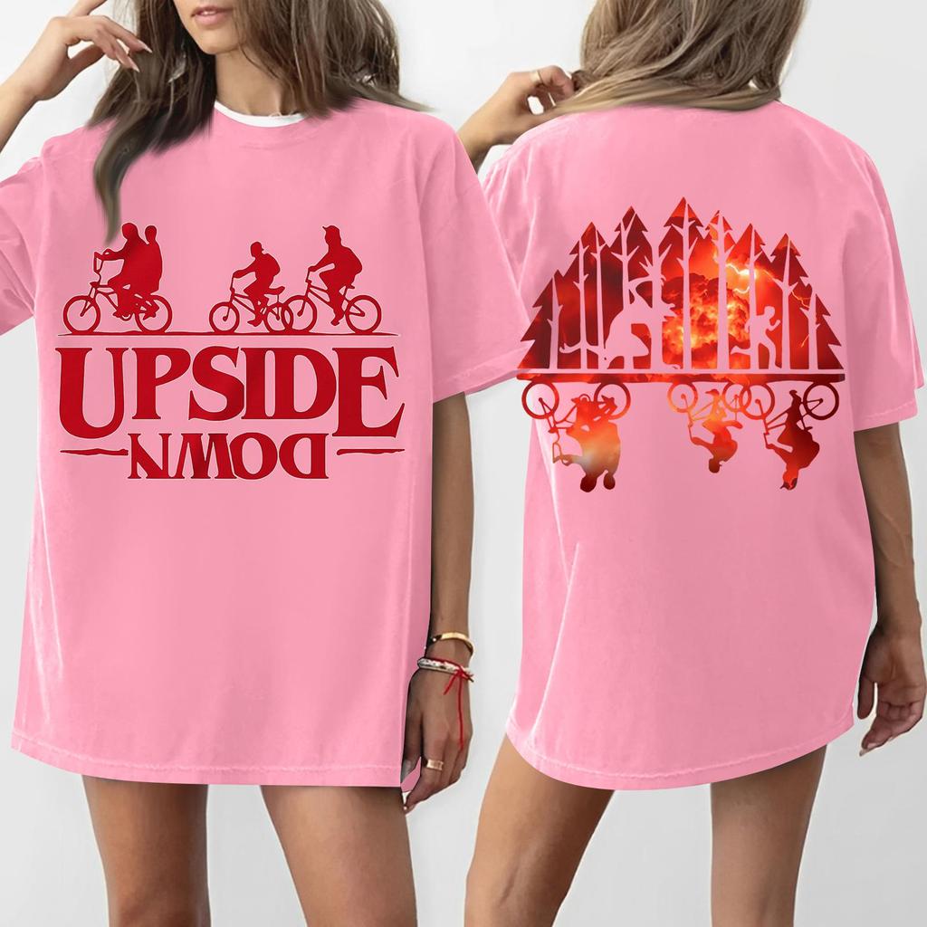 Women's Round Neck Printed Short-sleeved T-shirt Top