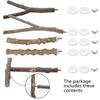 Parrot Perch Bird Cage Accessories Bird Wooden Branches Tree Branches Bird Standing Rods Standing Rods Set Bird Toys