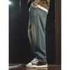 American Retro Heavy-Duty Washed Vintage Loose Wide-Leg Jeans for Men, Spring and Autumn Pants, Export Men's Casual Long Pants