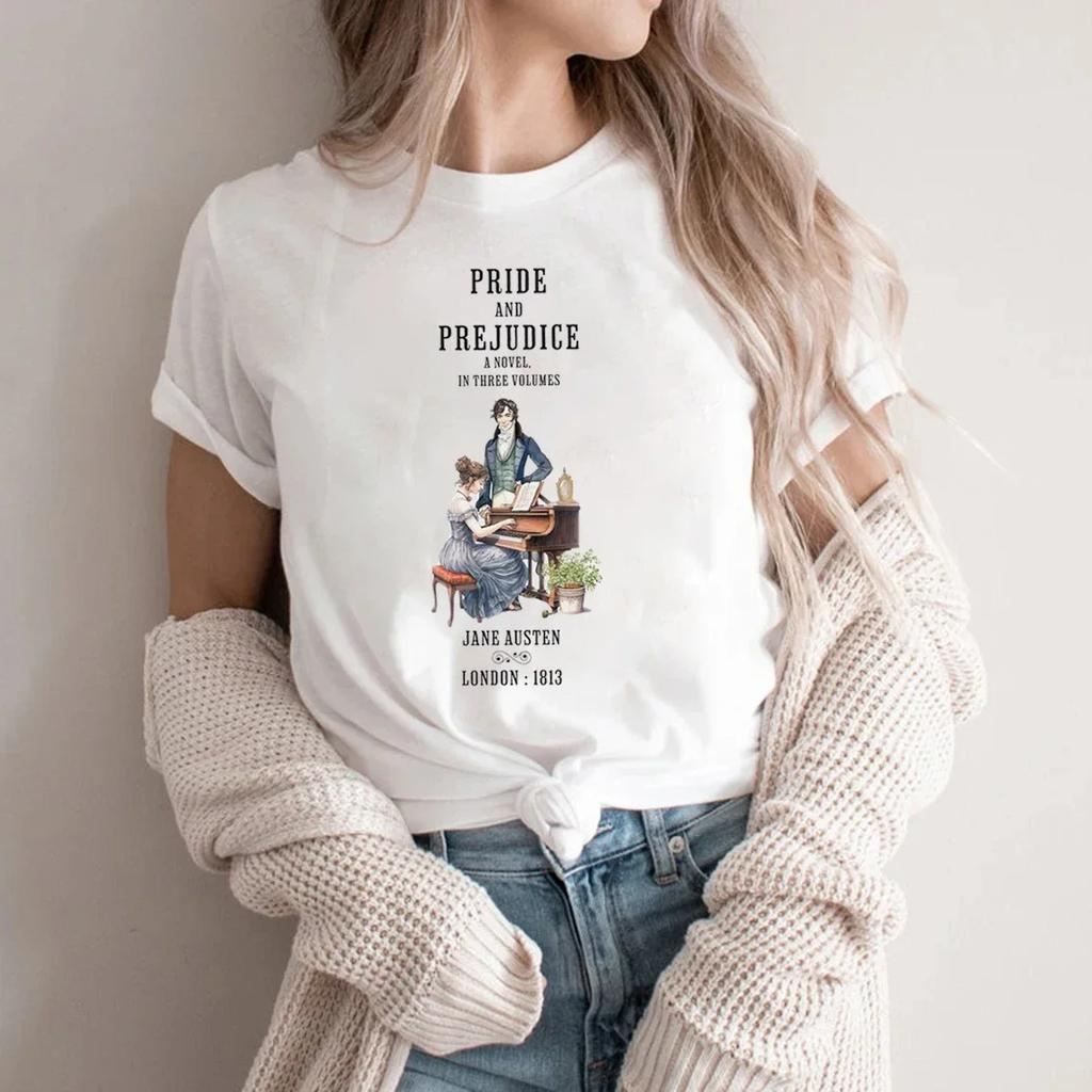 Jane Austen TShirt Pride Prejudice Historical RoUnisexce Comfort Colors Bookish Literary Jane Austen Fan Art Gift Bookclub Shirt