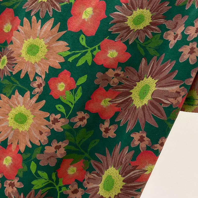 Tops Women Cotton Summer Large Size T-shirt Round Neck Loose Printed Casual Pullover T-shirt Top