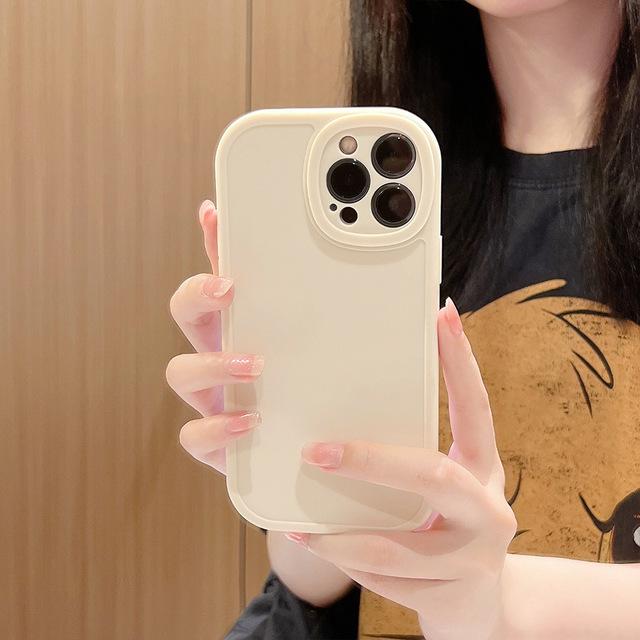 Round Matte Cover For Iphone Xr 8 7 Plus Se 2020 Xsmax X 13 12 Mini Pro Max 11 Promax Jane Ins Shockproof Phone Case Conque