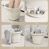 Multifunctional Foot Soaking Bucket 5/10L Outdoor Fishing Bucket  For Car Wash, Camping