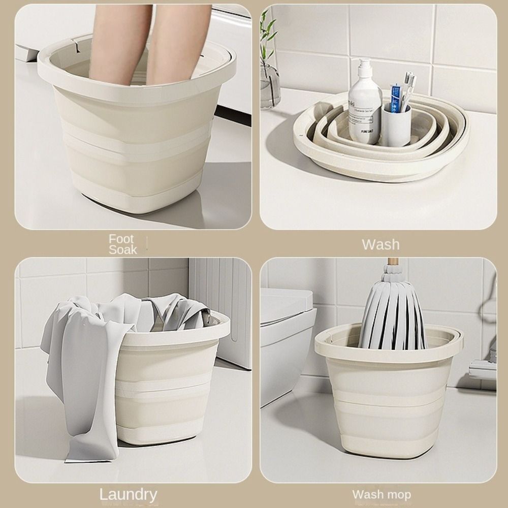 Multifunctional Foot Soaking Bucket 5/10L Outdoor Fishing Bucket For Car Wash, Camping
