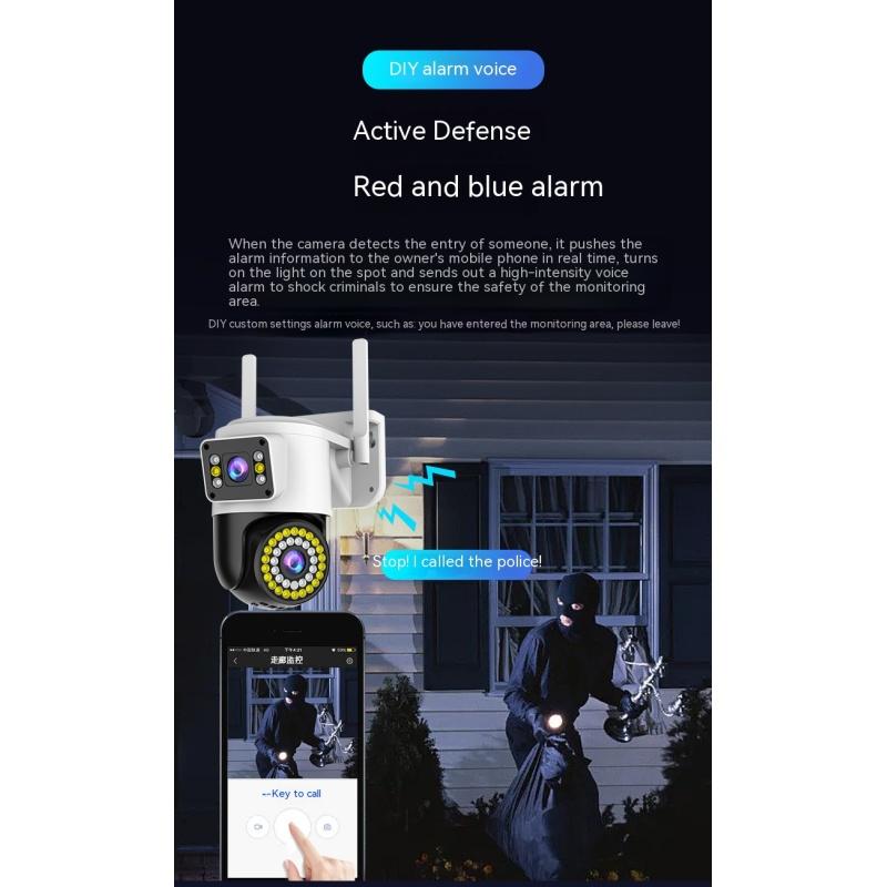 Купить Бинокулярная камера наблюдения с двумя объективами, WIFI ...