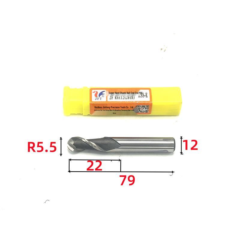 Jinfeng Precision Ball Nose End Mill Set: Radii R1 - R12.5