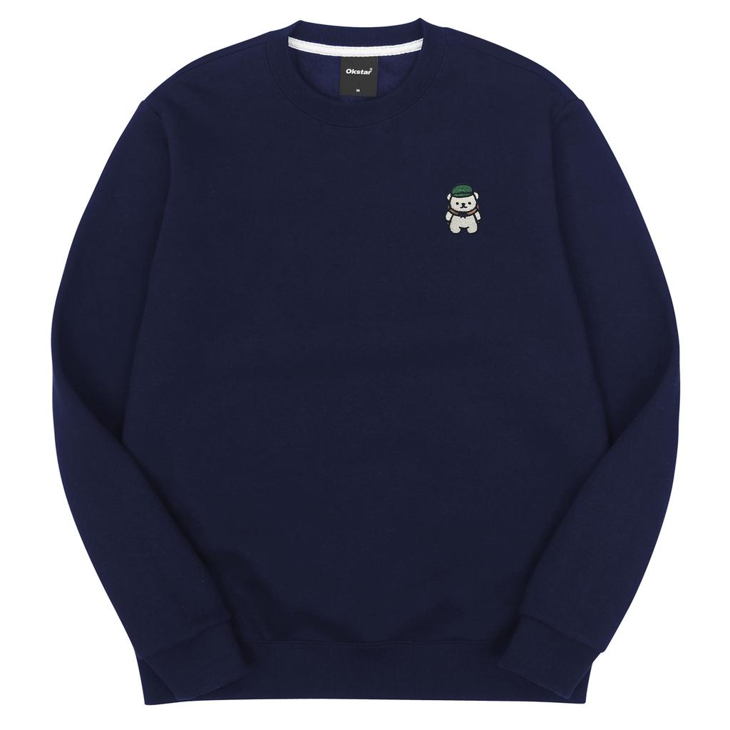 OKSTAR Backpack Teddy Bear Embroidered Double-Sided Sweatshirt (Type B)