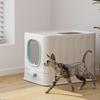 Foldable Odor-Resistant Cat Litter Box: Enclosed, Anti-Splash Design for Easy Cleaning