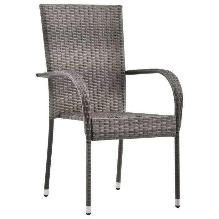 VidaXL Ensemble de Salle à Manger de Jardin 5 pcs Table et Chaises de Repas de Patio Mobilier à Dîner d'Extérieur Salon de 3067785