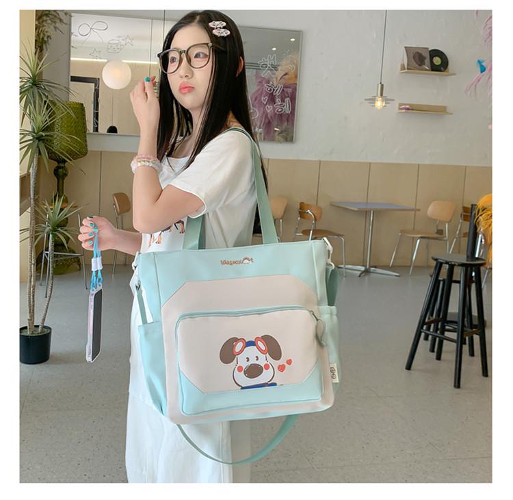 Autumn Cartoon Puppy Ears Single Shoulder Women's Bag - Large Capacity for Students