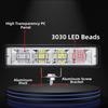 12V LED Work Light Single Row 4 Hole White Red Blue Strobe Auxiliary Light Super Bright Car LED Work Light LED Light Aluminum