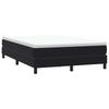 Łóżko Box Spring Bez Materaca Czarne 160X210 Cm Aksamit