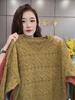 Plus Size 6XL Mode Vestlig Stil V-hals Udskåret Tynd Temperament Bluse Sweater Alt-match Langærmet Efterår