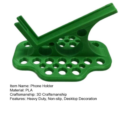 Side-Lying Mobile Phone Holder Heavy Duty Non-slip 3D Printed Desk Cellphone Stand