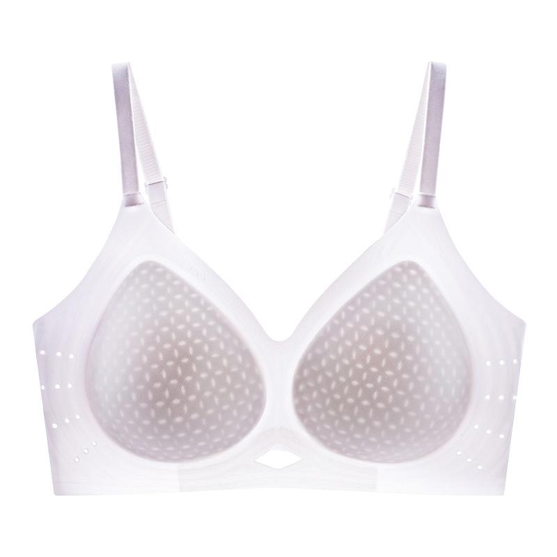 Ultra-thin soft support upper support anti-sagging cool breathable bra cover summer thin