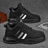 Autumn men's shoes new high-top tooling shoes men's trend versatile construction site work sports and leisure shoes board shoes trendy shoes