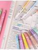 Jin Wannian 12-Color Erasable Double-Ended Fluorescent & Highlighting Pens Set