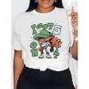 Tričko s grafickým potiskem Ležérní top s krátkým rukávem Letní dámské oblečení Dámská trička Topy Streetwear Oversized Venkovní svetr