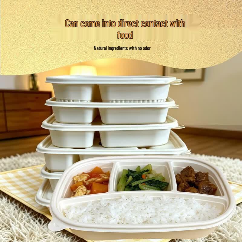 Biodegradable Corn Starch 4-Compartment Lunch Box