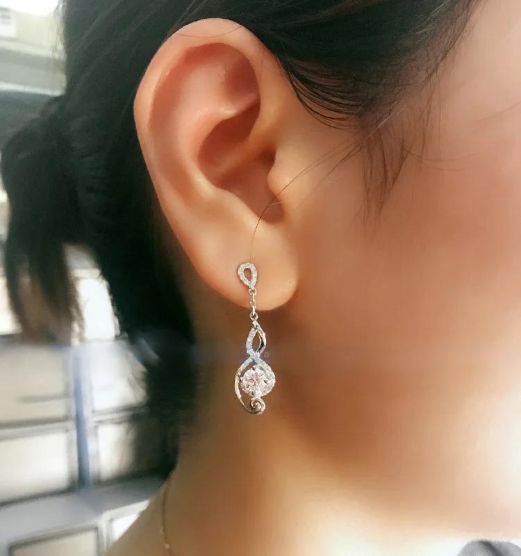 

Серьги Dorp из стерлингового серебра S925 с натуральными бриллиантами для женщин, серебряные украшения 925 пробы, серьги De Mujer Bizuteria для девочек