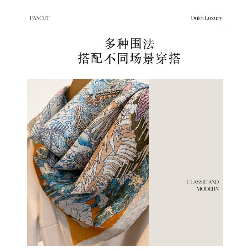 Women S Fashion Small Square Scarf For Spring Autumn Neck Protection
