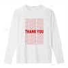 Thank You Bag T Shirt Vintage Washed Unisex Stylish Homme Designer Clothes Casual Fashion Top For Everyday Wear Graphic