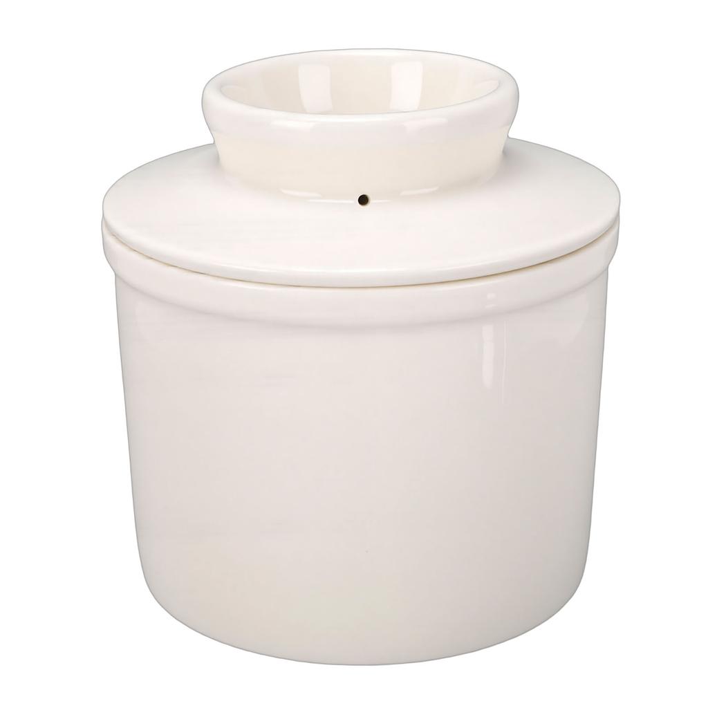Butter Crock Keeper 350ML Ceramic Butter Container Holder with Lid for Home Kitchen