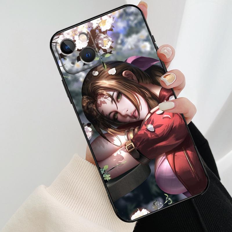 Aerith Gainsborough Final Fantasy Phone Case For iPhone 11 12 13 14 15 16 Pro Max Mini X XR XS Max Plus Cover Funda