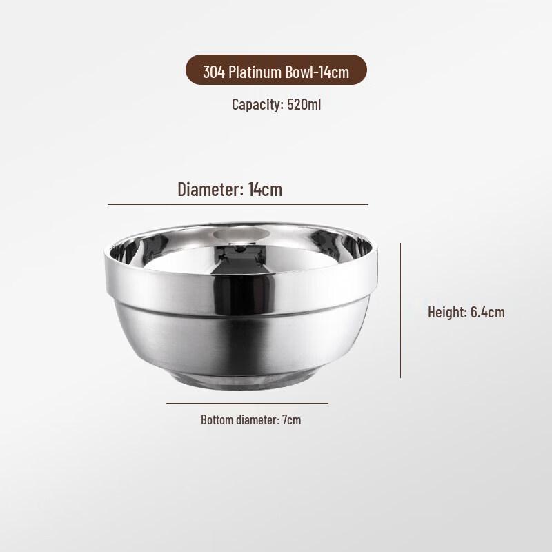 

Stainless Steel Double-Layer Insulated Bowl