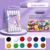 Waterproof Washable Acrylic Marker & Watercolor Pen Set for Students