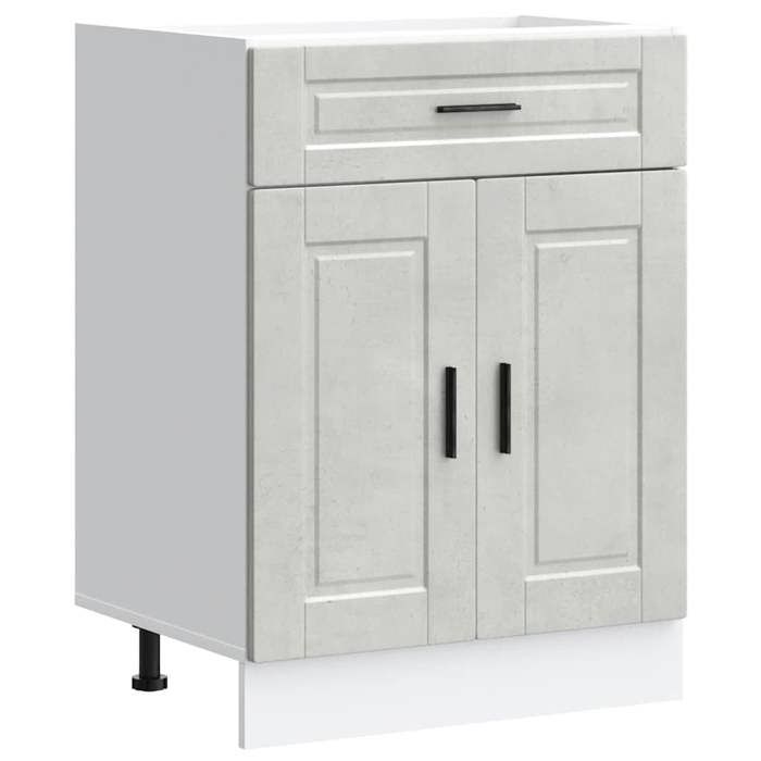 VidaXL Kitchen Cabinet Porto Concrete Grey Engineered Wood 853971