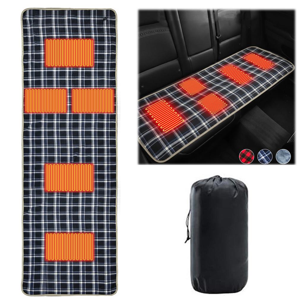 Camping USB Heating Sleeping Mat w/5 Heating Zones 5V USB Heated Sleeping Bag Pad Mattress 3 Adjustable Temperature for Outdoor