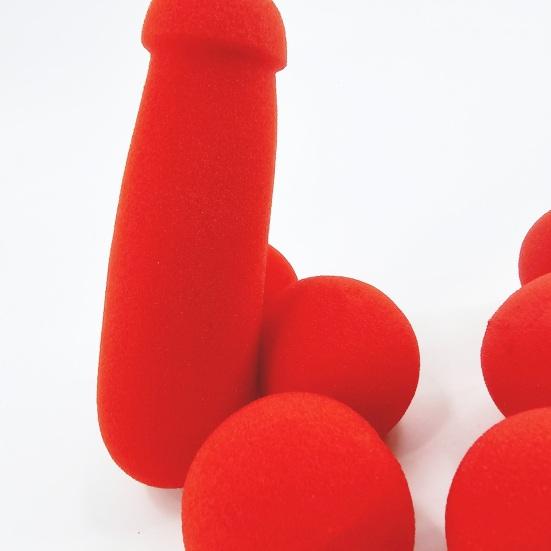 Small Sponge Brother Magic Tricks Red Sponge Balls Kit Funny Stage Prop Magic Performance Preparation Kit