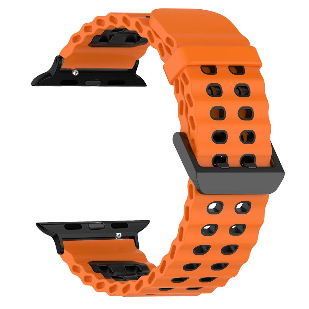 Silicone Strap for Apple Watch Ultra 3 49mm Band Breathable Bracelet for iWatch Series 11 10 42 46mm 9 8 7 6 SE 45mm 44mm Strap