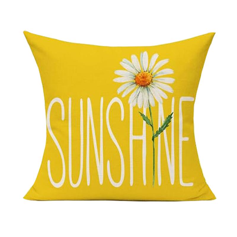 

Весенняя ромашка, Карликовая, Подсолнух, Персиковая кожа, Бархат, Украшение дивана в гостиной, Наволочка, Наволочка 45 * 45 pillowcase