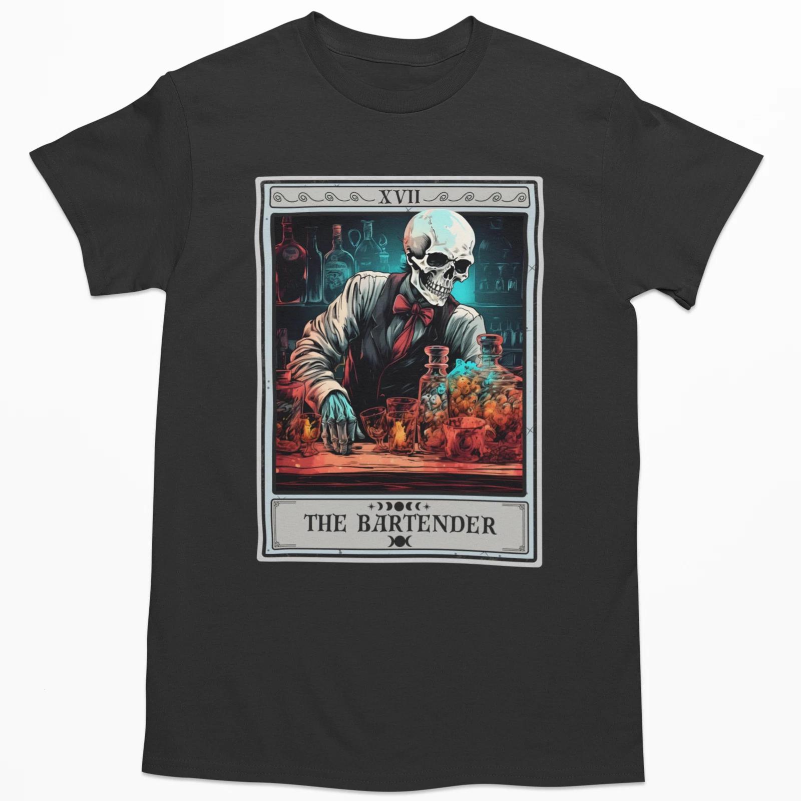 Bartender Tarot Card T-Shirt 2XL