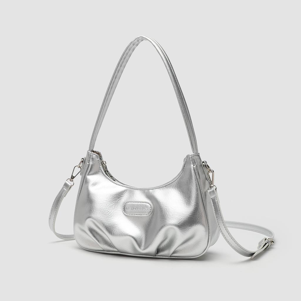 New trendy niche design pleated cloud bag versatile commuter portable shoulder messenger bag