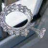 Niche Design Star Chain Tassel Bracelet for Women Fantasy Butterfly Crystal Beads Elastic Rope Bracelet Best Friend Jewelry Gift