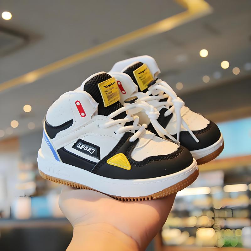 Children's sports shoes, casual sneakers, high-top basketball shoes, soft-soled baby shoes