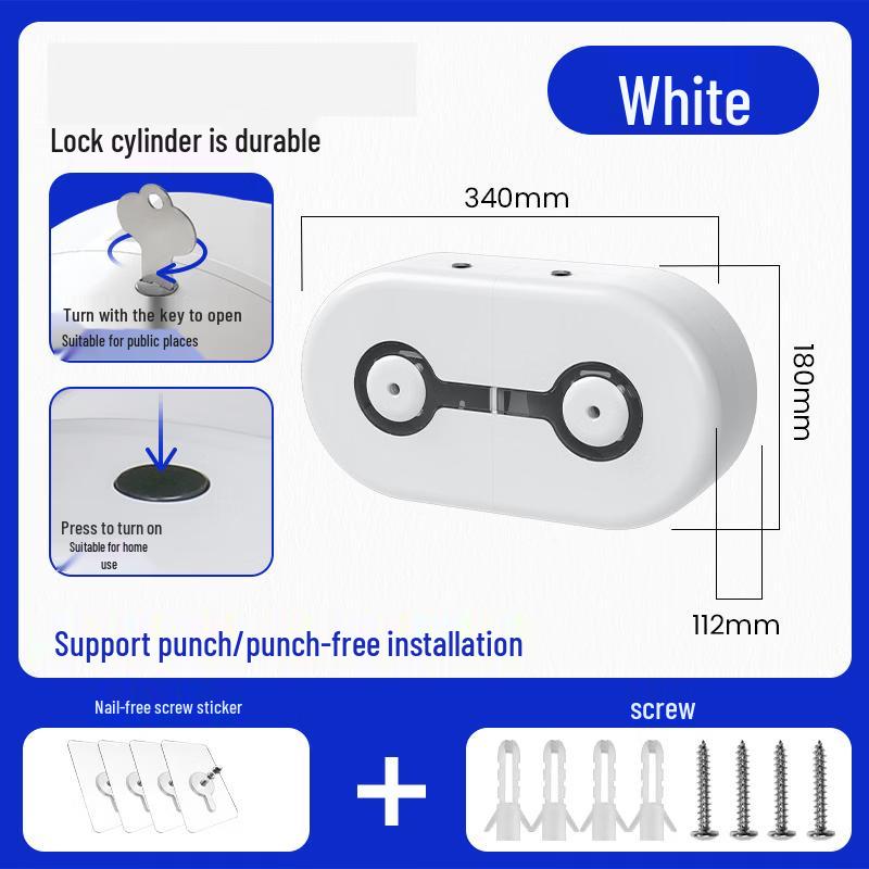 MDNG Wall-Mounted Center-Pull Tissue Box