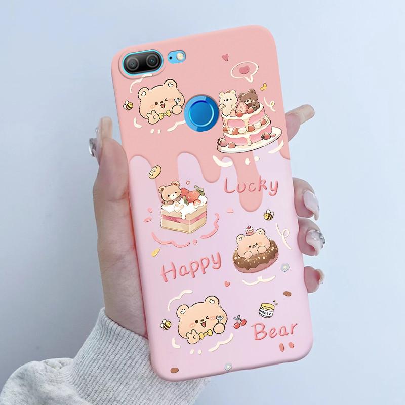 For Honor 9 Lite LLD-L21 LLD-L31 Phone Case Flower Girl Design Soft Silicone TPU Back Housing for Honor 9 STF-L09 STF-AL10 Cover