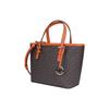 Michael Kors Mk Jet Set Monogram Color Block Tela Rivestita Pelle Borsa Tote Borsa Shopping A Spalla Crossbody Borsa a Mano Mini 35T9GTVT0B-TANGERINE