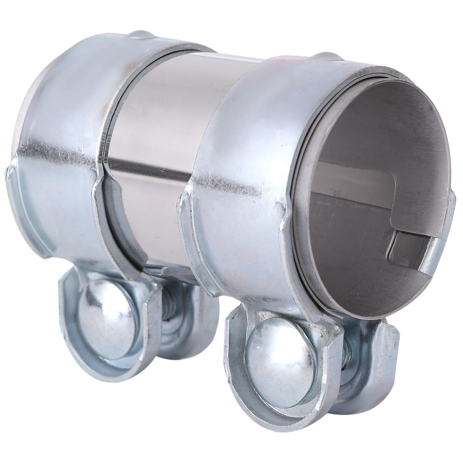 

Rubonarie Соединение глушителя Хомут глушителя, Хомут глушителя, Мотоцикл, Хомут глушителя, Универсальный хомут выхлопной трубы (для серебристого, 2,0 дюйма (50 мм) серебряный