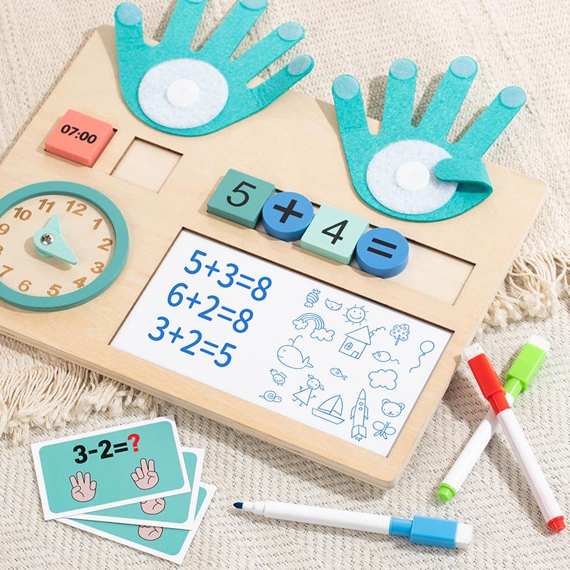 Mathematics Kids Toys Teaching Aids Finger Numbers Counting Stick Palm Math Children Counting Educational Toddlers Intellige