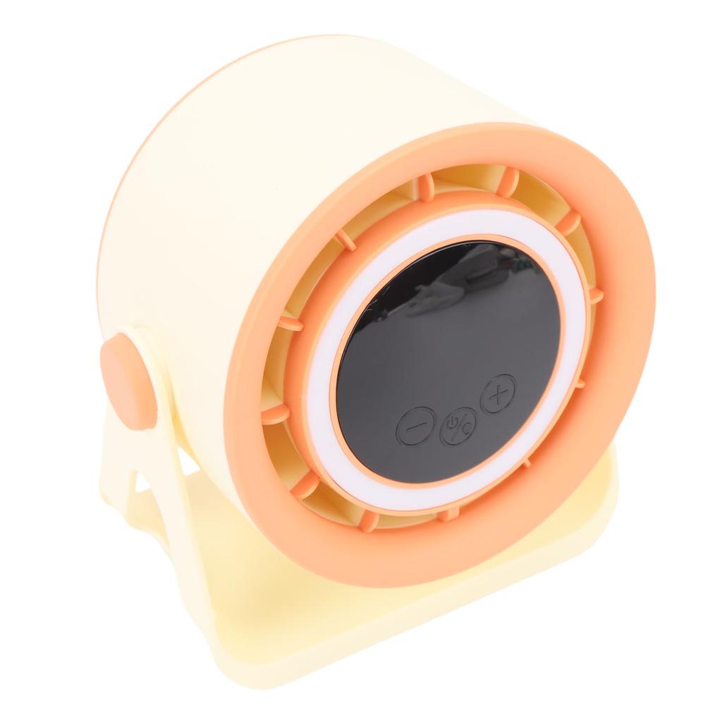 Desk Fan USB Rechargeable Quiet Portable Desktop   Fan with LED Light for   Bedroom Outdoor Camping